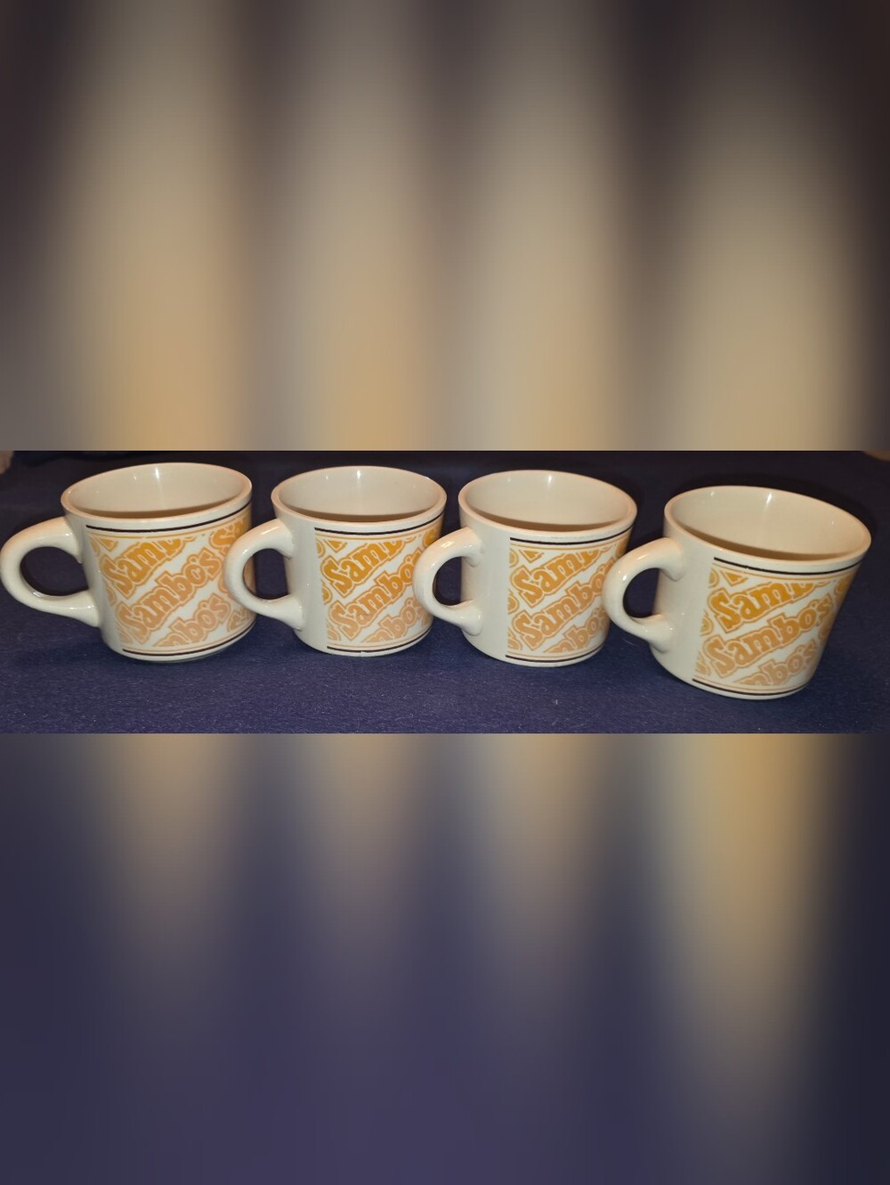 Vintage Sambo Coffee Mugs – Set Of 4